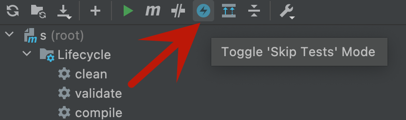 IDEA工具实现跳过测试