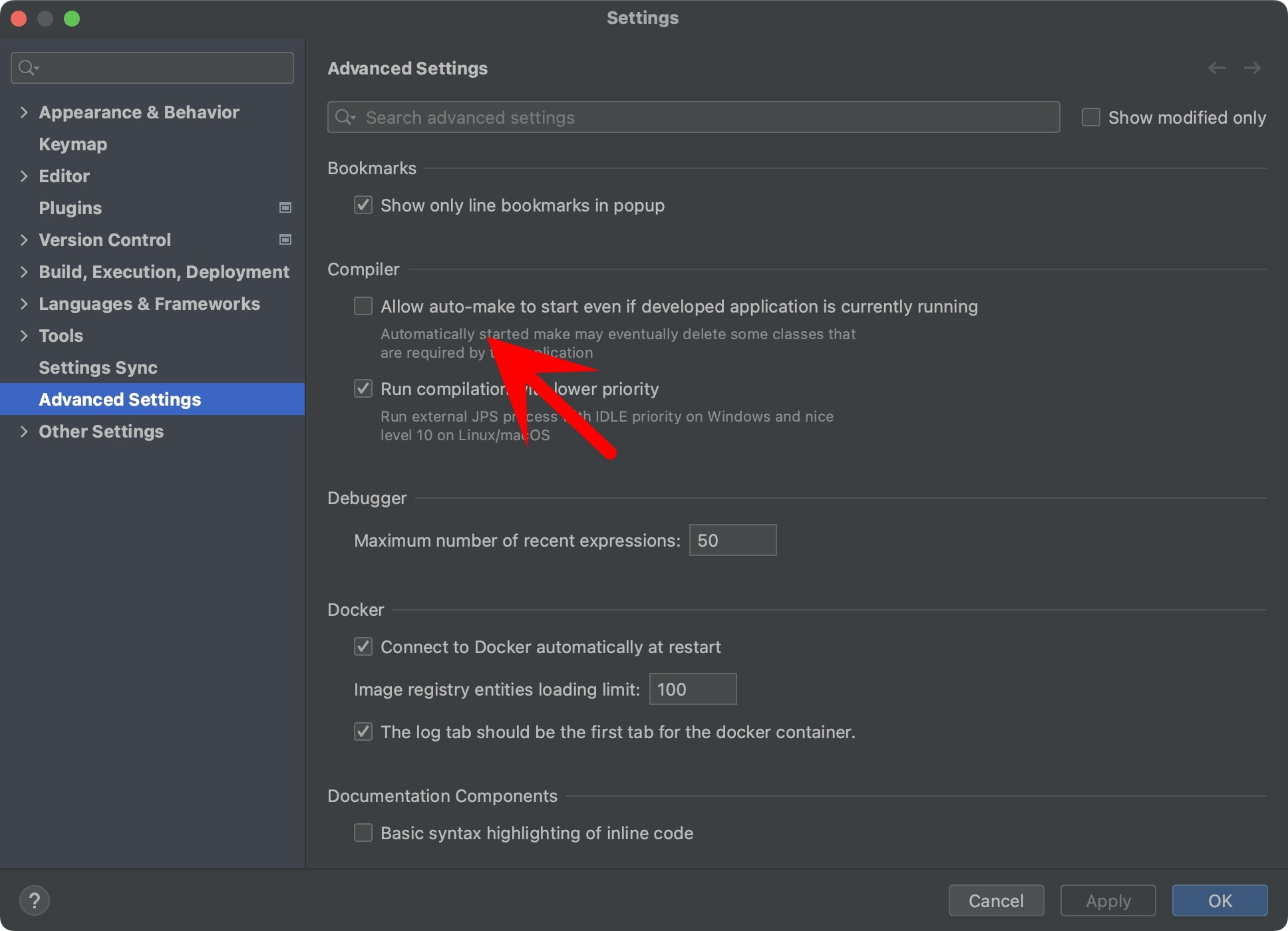 Allow auto-make to start even if developed application is currently running