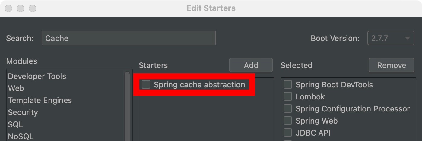 spring-boot-starter-cache
