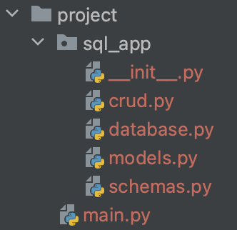 创建项目并连接SQLAlchemy