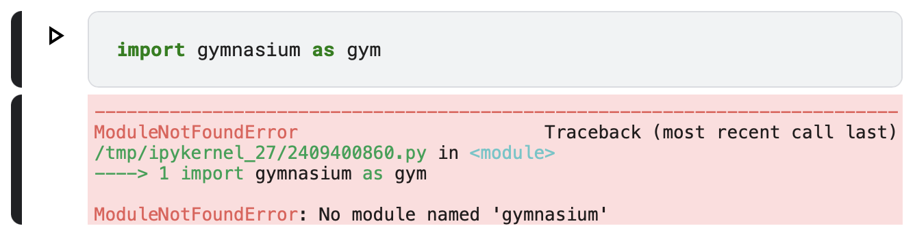 No module named 'gymnasium'
